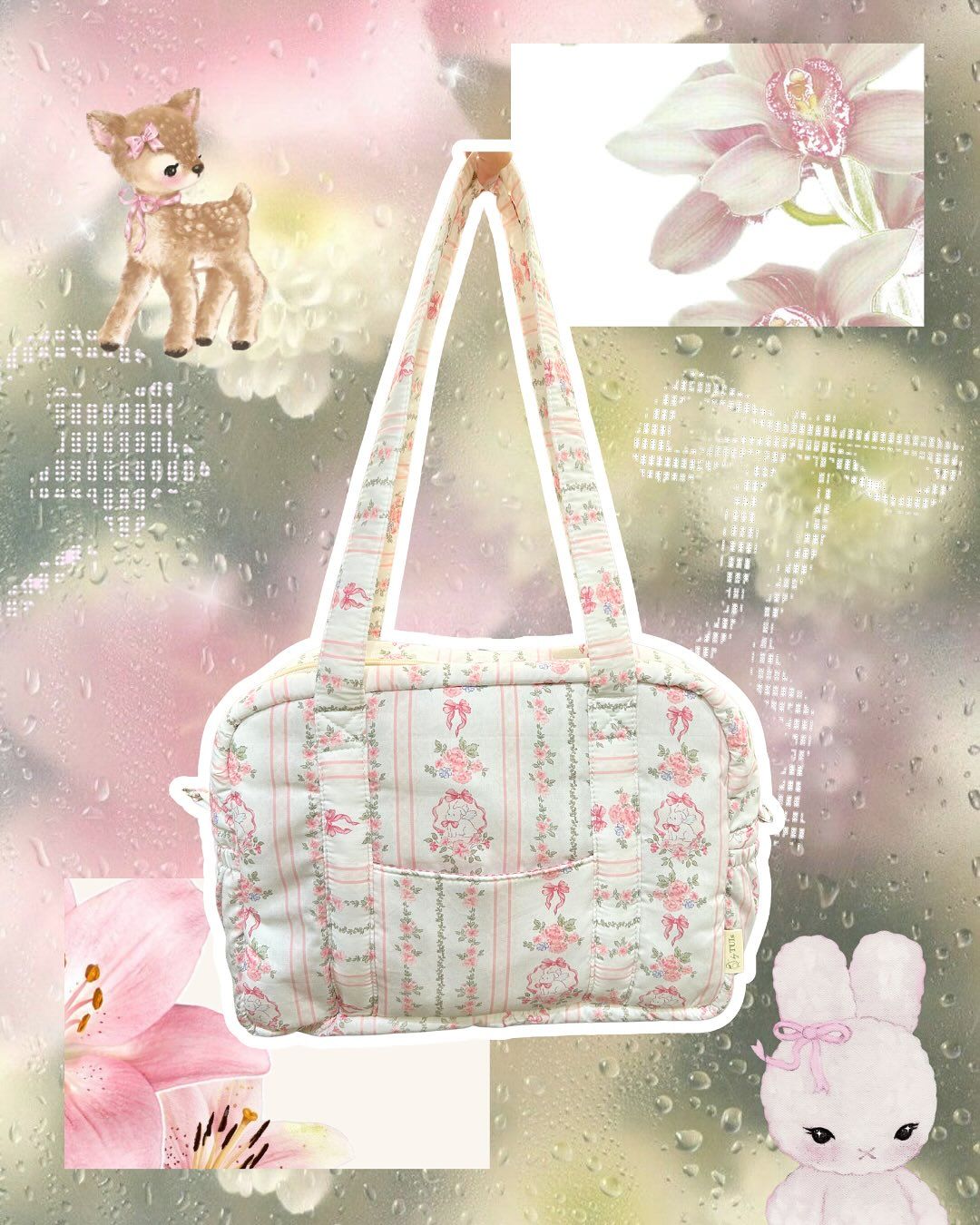 VER 2 THỎ DỌC - kèm dây đeo chéo 